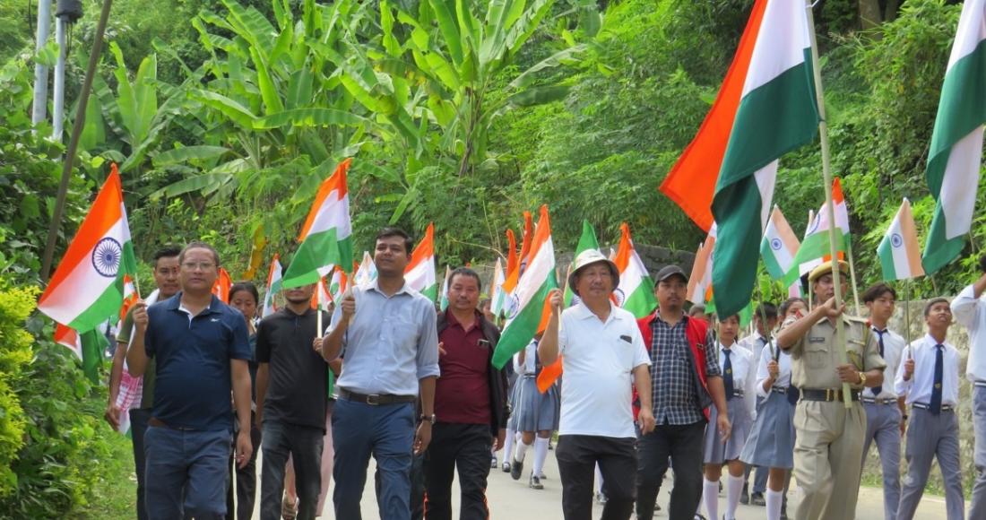 PRABHAT PHERIS AND MASS SOCIAL WORK HELD AT BHANDARI