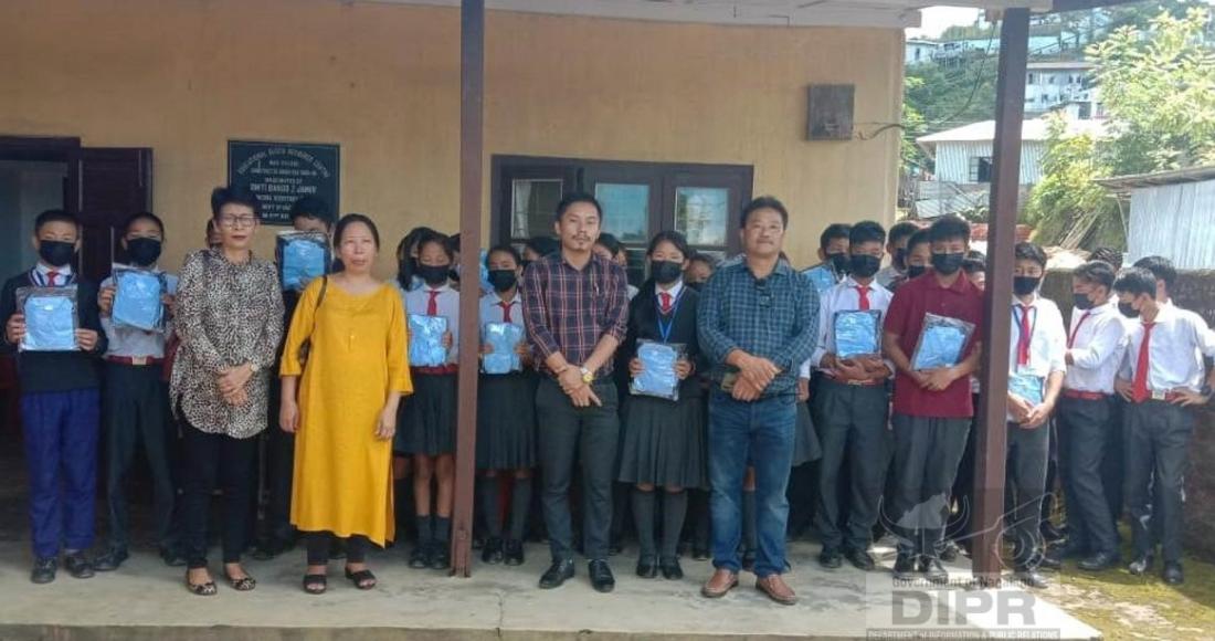 School uniforms distributed under EBRC Mokokchung