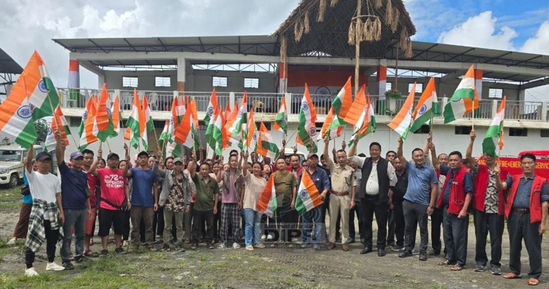 Har Ghar Tiranga Rally Held at Longleng Public Ground